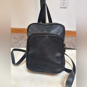 Margot black leather backpack in great condition